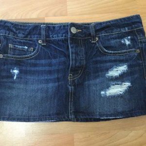 American Eagle AE Women's 4 Jean Skirt Short Mini